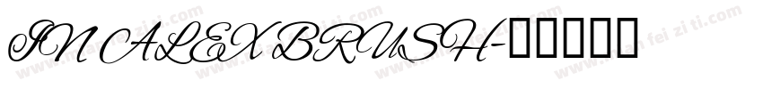 IN ALEX BRUSH字体转换
